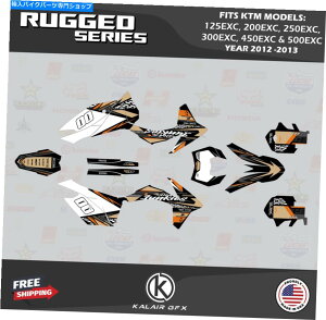 Graphics decal kit KTM 125 200 250 300 450 500EXCi2012-2013j̃OtBbNLbg Graphics Kit for KTM 125 200 250 300 450 500EXC (2012-2013) Rugged-Tan