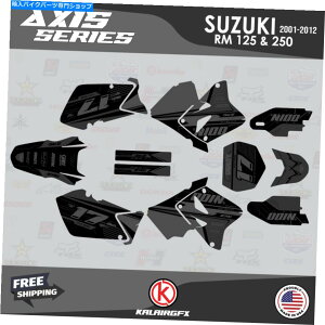Graphics decal kit �X�Y�LRM125 RM250�̃O���t�B�b�N�L�b�g�i2001-2012�jRM 125 RM 250 Axis-Smoke Graphics Kit For Suzuki RM125 RM250 (2001-2012) RM 125 RM 250 Axis-Smoke�y���s�A���i�z