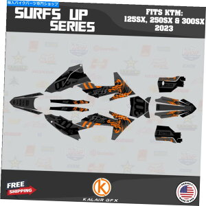 Graphics decal kit KTM MX�̃O���t�B�b�N�L�b�g2�X�g���[�N125SX 250SX��300SX 2023 SURFUP -OG Shift Graphics Kit for KTM MX 2-stroke 125SX 250SX & 300SX 2023 Surfup - OG Shift�y���s�A���i�z