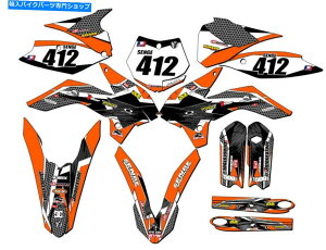 Graphics decal kit 2013-2014 SX 105 Podium Orange Senge Graphics Kit KTMƌ݊ 2013-2014 SX 105 PODIUM Orange Senge Graphics Kit Compatible with KTM