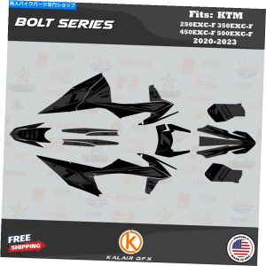 Graphics decal kit KTM 250EXC-F 350EXC-F 450EXC-F 500EXC-F 2020-23{gX[Np̃OtBbNLbg Graphics Kit for KTM 250EXC-F 350EXC-F 450EXC-F 500EXC-F 2020-23 Bolt-Smoke