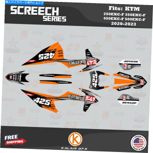 Graphics decal kit KTM 250EXC-F 350EXC-F 450EXC-F 500EXC-F 2020-23XN[`IW̃OtBbNLbg Graphics Kit for KTM 250EXC-F 350EXC-F 450EXC-F 500EXC-F 2020-23 Screech-Orange
