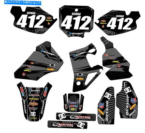 Graphics decal kit 1996-2002 CR 80 Mayhem Black Senge Graphics Kit��Honda�ƌ݊��� 1996-2002 CR 80 MAYHEM Black Senge Graphics Kit Compatible with Honda�y���s�A���i�z