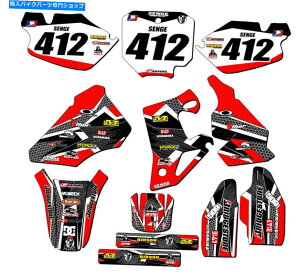 Graphics decal kit 1996-2002 CR 80 Podium Red Senge Graphics Kit��Honda�ƌ݊��� 1996-2002 CR 80 PODIUM Red Senge Graphics Kit Compatible with Honda�y���s�A���i�z
