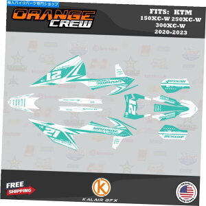 Graphics decal kit KTM 150xc-W 250xc-W 300XC-W 2020 2020 2021 2022 2023 OG CREW-TEAL̃OtBbNLbg Graphics Kit for KTM 150XC-W 250XC-W 300XC-W 2020 2021 2022 2023 OG Crew - Teal