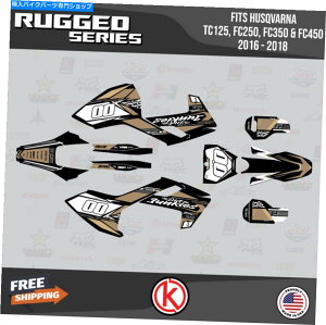 Graphics decal kit �n�X�N�o���i�̃O���t�B�b�N�L�b�gTC125 FC250 FC350 FC450 2016 2017 2018 Rugged -Tan Graphics Kit for Husqvarna TC125 FC250 FC350 FC450 2016 2017 2018 Rugged - Tan�y���s�A���i�z