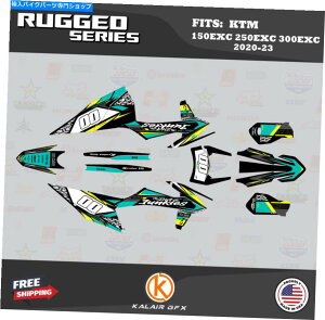 Graphics decal kit KTM 125EXCA250EXCA300EXC 2020 2021 2022 2023 urugged -Teal Graphics Kit for KTM 125EXC, 250EXC, 300EXC 2020 2021 2022 2023 Rugged - Teal