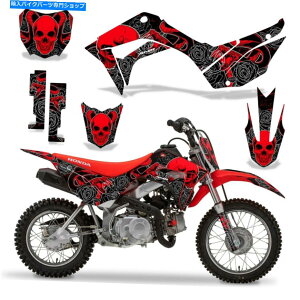 Graphics decal kit �z���_CRF110F�_�[�g�o�C�N�O���t�B�b�N�X�e�b�J�[�L�b�g�f�J�[�����b�vMX 19-20�}���X���b�h Honda CRF110F Dirt Bike Graphic Sticker Kit Decal Wrap MX 19-20 MALICE RED�y���s�A���i�z