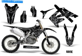 Graphics decal kit ホンダCRF 450RダートバイクグラフィックステッカーキットデカールラップMX 2009-2012 HAVOC SLVR Honda CRF 450R Dirt Bike Graphic Sticker Kit Decal Wrap MX 2009-2012 HAVOC SLVR