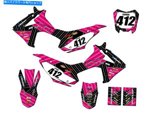 Graphics decal kit 2013-2018 CRF 110[XV[YsNZQOtBbNXLbgƃz_ƌ݊ 2013-2018 CRF 110 RACE SERIES Pink Senge Graphics Kit Compatible with Honda