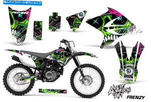 Graphics decal kit ���}�nTTR 230�_�[�g�o�C�N�O���t�B�b�N�X�e�b�J�[�L�b�g�f�J�[��MX���b�v2005-2017 FRENZY GRN Yamaha TTR 230 Dirt Bike Graphic Sticker Kit Decal MX Wrap 2005-2017 FRENZY GRN�y���s�A���i�z