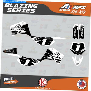 Graphics decal kit Apollo RFZ X4 X5 X6AX14?X19 Blazing-whitep̃OtBbNLbg Graphics Kit for Apollo RFZ X4 X5 X6, X14 to X19 Blazing- White