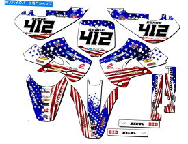 Graphics decal kit 2000-2009 DRZ 110 Merica USA Senge Graphics KitとSuzukiと互換性 2000-2009 DRZ 110 MERICA Usa Senge Graphics Kit Compatible with Suzuki