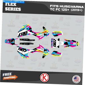 Graphics decal kit nXNoĩOtBbNLbgTC125 TC250 FC250 FC350 FC450 2019-2022 -Flex Krazy Graphics kit for Husqvarna TC125 TC250 FC250 FC350 FC450 2019-2022 -Flex Krazy