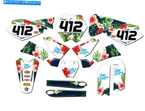 Graphics decal kit 2006-2012 SX 85 Tropic White Senge Graphics Kit KTMƌ݊ 2006-2012 SX 85 TROPIC White Senge Graphics Kit Compatible with KTM