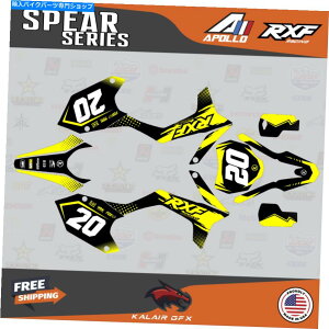 Graphics decal kit Apollo rxf Freeride 150 190 SpearV[ỸOtBbNLbg - CG[ Graphics Kit for Apollo RXF Freeride 150 190 Spear Series- Yellow