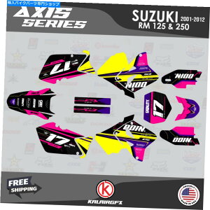 Graphics decal kit �X�Y�L�̃O���t�B�b�N�L�b�gRM125 RM250�i2001-2012�jRM 125 RM 250 Axis-Purple Graphics Kit For Suzuki RM125 RM250 (2001-2012) RM 125 RM 250 Axis-Purple�y���s�A���i�z