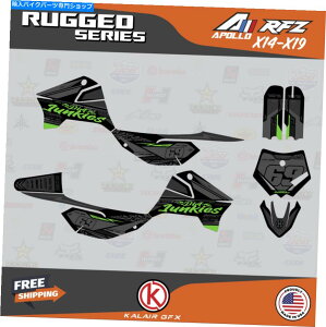Graphics decal kit Apollo RFZ X4 X5 X6AX14?X19̊ȃV[Yp̃OtBbNLbg-Green Shift Graphics Kit for Apollo RFZ X4 X5 X6, X14 to X19 Rugged Series - Green Shift