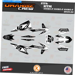 Graphics decal kit KTM 250xc-F�A350xc-F�A450xc-F 2019-2022 OG-Crew-White�p�̃O���t�B�b�N�L�b�g Graphics Kit for KTM 250XC-F, 350XC-F, 450XC-F 2019-2022 OG-Crew-White�y���s�A���i�z