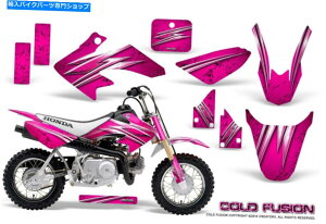 Graphics decal kit �z���_CRF 50�O���t�B�b�N�X�L�b�gcreatorx�f�J�[���X�e�b�J�[�R�[���h�t���[�W�����s���N HONDA CRF 50 GRAPHICS KIT CREATORX DECALS STICKERS COLD FUSION PINK�y���s�A���i�z