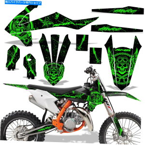 Graphics decal kit �_�[�g�o�C�N�O���t�B�b�N�X�e�b�J�[�L�b�gMX�f�J�[�����b�vKTM 85 SX 18-20 HAVOC GREEN Dirt Bike Graphic Sticker Kit MX Decal Wrap For KTM 85 SX 18-20 HAVOC GREEN�y���s�A���i�z