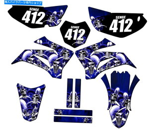 Graphics decal kit 2008-2022 TTR 125 Jester Blue Senge Graphics Kitƃ}nƌ݊ 2008-2022 TTR 125 JESTER Blue Senge Graphics Kit Compatible with Yamaha