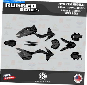 Graphics decal kit KTM 150xcA250xcA300xcA250xc-fA350xc-f̃OtBbNLbgi2012j -  Graphics Kit for KTM 150XC, 250XC, 300XC, 250XC-F, 350XC-F(2012)Rugged - Smoke
