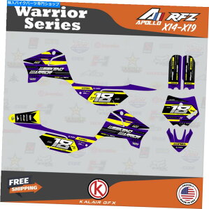 Graphics decal kit Apollo RFZ X4 X5 X6AX14?X19 Warrior-Purplep̃OtBbNLbg Graphics Kit for Apollo RFZ X4 X5 X6, X14 to X19 Warrior-Purple