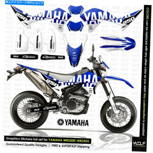 Graphics decal kit Yamaha WR250X WR250R All Years Graphics Kit Decals�X�e�b�J�[�t���L�b�g YAMAHA WR250X WR250R ALL YEARS GRAPHICS KIT DECALS STICKERS FULL KIT