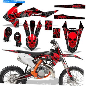 Graphics decal kit �_�[�g�o�C�N�O���t�B�b�N�X�e�b�J�[�L�b�gMX�f�J�[�����b�vKTM 85 SX 18-20�}���X���b�h Dirt Bike Graphic Sticker Kit MX Decal Wrap For KTM 85 SX 18-20 MALICE RED�y���s�A���i�z