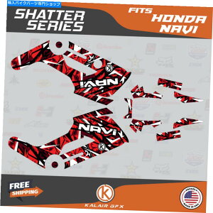 Graphics decal kit z_ir̃OtBbNLbgi2016-2022j Graphics Kit for HONDA NAVI (2016-2022) Shatter- Red