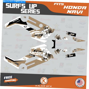 Graphics decal kit z_ir̃OtBbNLbgi2016-2022jT[tAbvV[Y-TAN Graphics Kit for HONDA NAVI (2016-2022) Surfs Up Series - Tan