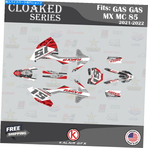 Graphics decal kit Gasgas MC85 MC 85 2021 2022 2023 CLOAKED-RED�p�̃O���t�B�b�N�L�b�g Graphics Kit for GASGAS MC85 MC 85 2021 2022 2023 CLOAKED-red�y���s�A���i�z