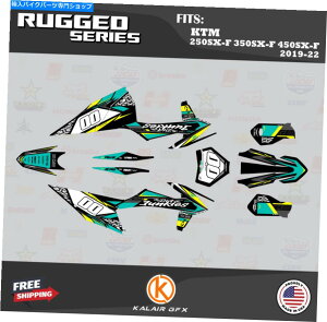 Graphics decal kit KTM�̃O���t�B�b�N�L�b�g250SX-F 350SX-F 450SX-F 2019-2022 Rugged-Teal Graphics Kit for KTM 250SX-F 350SX-F 450SX-F 2019 - 2022 Rugged-Teal�y���s�A���i�z