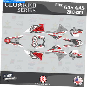 Graphics decal kit Gasgas EC125 EC200 EC250 EC300 EC450�i2010-2011�jCloaked-Red�p�̃O���t�B�b�N�L�b�g Graphics Kit for GasGas EC125 EC200 EC250 EC300 EC450 (2010-2011) CLOAKED-red�y���s�A���i�z