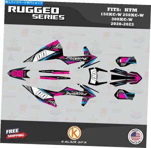 Graphics decal kit KTM 150xc-W 250xc-W 300xc-W 2020 2020 2021 2022 2023 rugged-magenta�̃O���t�B�b�N�L�b�g Graphics Kit for KTM 150XC-W 250XC-W 300XC-W 2020 2021 2022 2023 Rugged- Magenta