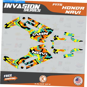 Graphics decal kit z_Eir̃OtBbNLbgi2016-2022jInvasion-Teal Graphics Kit for HONDA NAVI (2016-2022) Invasion-Teal