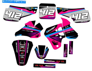 Graphics decal kit 1995-1999 RM 80�T�[�W�s���N�Z���Q�O���t�B�b�N�X�L�b�g�X�Y�L�ƌ݊��� 1995-1999 RM 80 SURGE Pink Senge Graphics Kit Compatible with Suzuki�y���s�A���i�z
