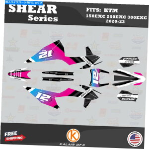 Graphics decal kit KTM 125EXCA250EXCA300EXC 2020 2021 2022 2023 Shear -MagentãOtBbNLbg Graphics Kit for KTM 125EXC, 250EXC, 300EXC 2020 2021 2022 2023 Shear - Magenta