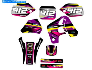Graphics decal kit 1993-1995 cr 80�T�[�W�p�[�v���Z���Q�O���t�B�b�N�X�L�b�g�ƃz���_�ƌ݊��� 1993-1995 CR 80 SURGE Purple Senge Graphics Kit Compatible with Honda�y���s�A���i�z