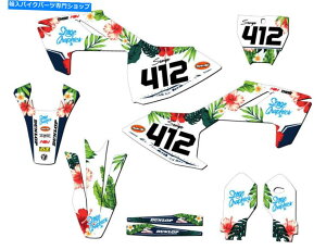 Graphics decal kit 2018-2023 TC 85 Tropic White Senge Graphics Kit Husqvarna�ƌ݊��� 2018-2023 TC 85 TROPIC White Senge Graphics Kit Compatible with Husqvarna