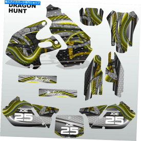 Graphics decal kit スズキRM 125-250 1999 2000ドラゴンハントモトクロスデカールセットMXグラフィックスキット Suzuki RM 125-250 1999 2000 DRAGON HUNT motocross decals set MX graphics kit