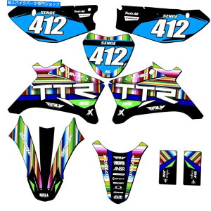 Graphics decal kit 2008-2022 TTR 110 Serape Black Senge Graphics Kit Yamahaƌ݊ 2008-2022 TTR 110 SERAPE Black Senge Graphics Kit Compatible with Yamaha