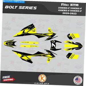 Graphics decal kit KTMのグラフィックキット250EXC-F 350EXC-F 450EXC-F 500EXC-F 2020-23ボルトイエルシフト Graphics Kit for KTM 250EXC-F 350EXC-F 450EXC-F 500EXC-F 2020-23 Bolt-Yell Shift