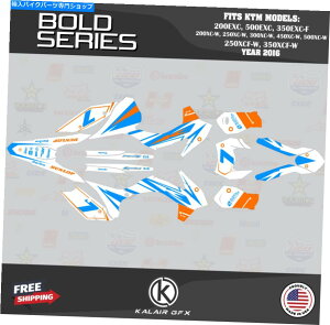Graphics decal kit KTM Enduro 200ExcA500ExcA350EXC -F̃OtBbNLbg2016 BOLD -CYAN Graphics Kit for KTM Enduro 200EXC, 500EXC, 350EXC-F for year 2016 Bold - Cyan
