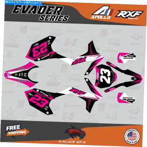 Graphics decal kit Apollo RXF FreeridẽOtBbNLbg150 190 EvaderV[Y - }[^ Graphics Kit for Apollo RXF Freeride 150 190 Evader Series- Magenta