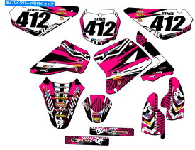 Graphics decal kit 2005-2023 RM 85 Mayhem Pink Senge Graphics KitとSuzukiと互換性 2005-2023 RM 85 MAYHEM Pink Senge Graphics Kit Compatible with Suzuki