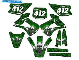 Graphics decal kit 2001-2013 W/ UFO�t�F���_�[KX 85 Flaming Gearhead Green Senge Graphics Kit Comp ... 2001-2013 w/ UFO FENDERS KX 85 FLAMING GEARHEAD Green Senge Graphics Kit Comp...�y���s�A���i�z