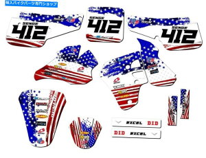 Graphics decal kit 1995-1999 RM 80 Merica USA Senge Graphics Kit��Suzuki�ƌ݊��� 1995-1999 RM 80 MERICA Usa Senge Graphics Kit Compatible with Suzuki�y���s�A���i�z