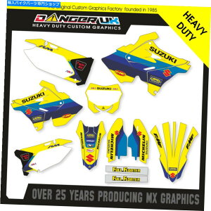 Graphics decal kit XYLRM 125 250 2004 2005 2006 2007 2008 Restyle Retro Full Graphics Kit SUZUKI RM 125 250 2004 2005 2006 2007 2008 RESTYLE RETRO FULL GRAPHICS KIT